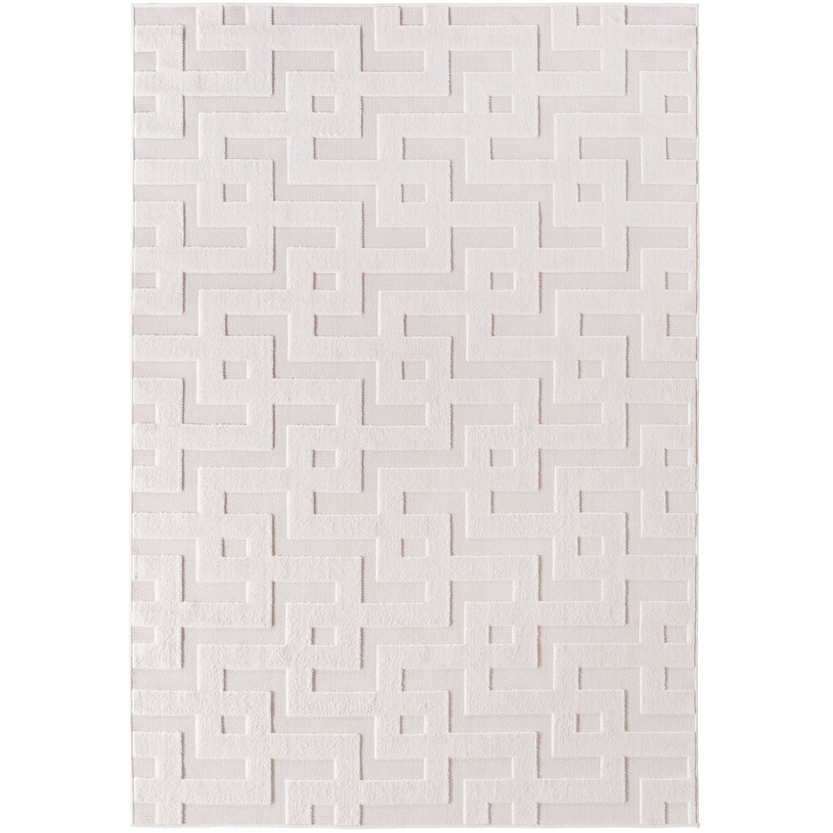 Belle 1656 Creme – 3D Effekt Teppich mit moderner Struktur