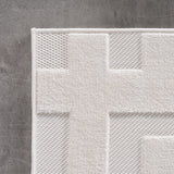 Belle 1656 Creme – 3D Effekt Teppich mit moderner Struktur