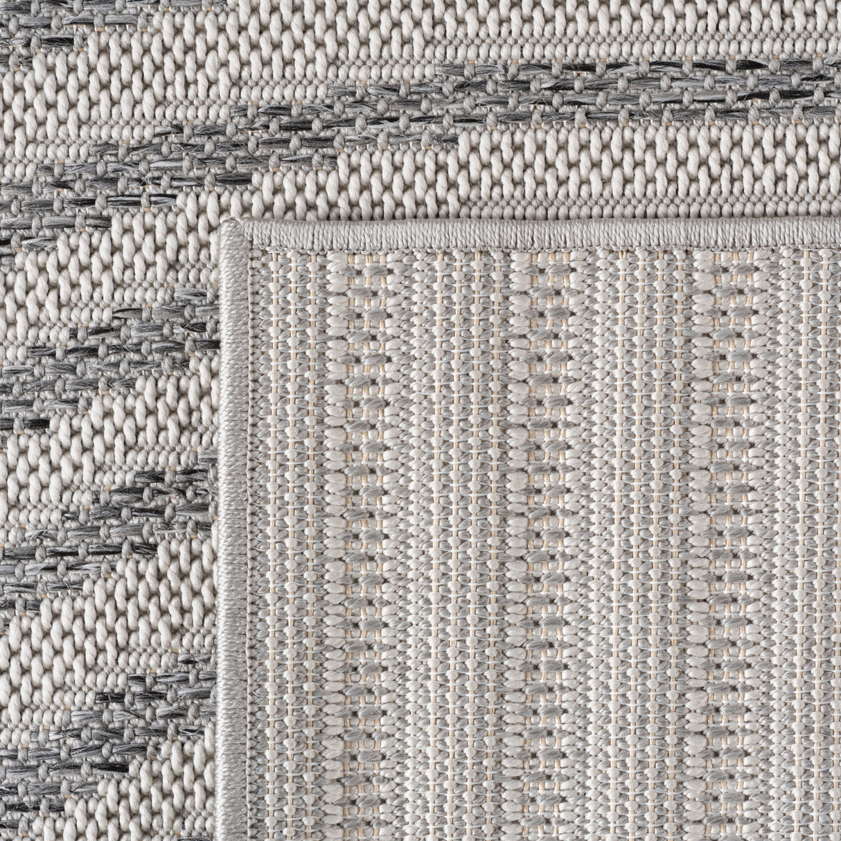 Arsen 1301 Grau – Wetterfester Teppich für Innen- & Außenbereiche