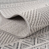 Arsen 1302 Grau – Wetterfester Teppich für Innen- & Außenbereiche