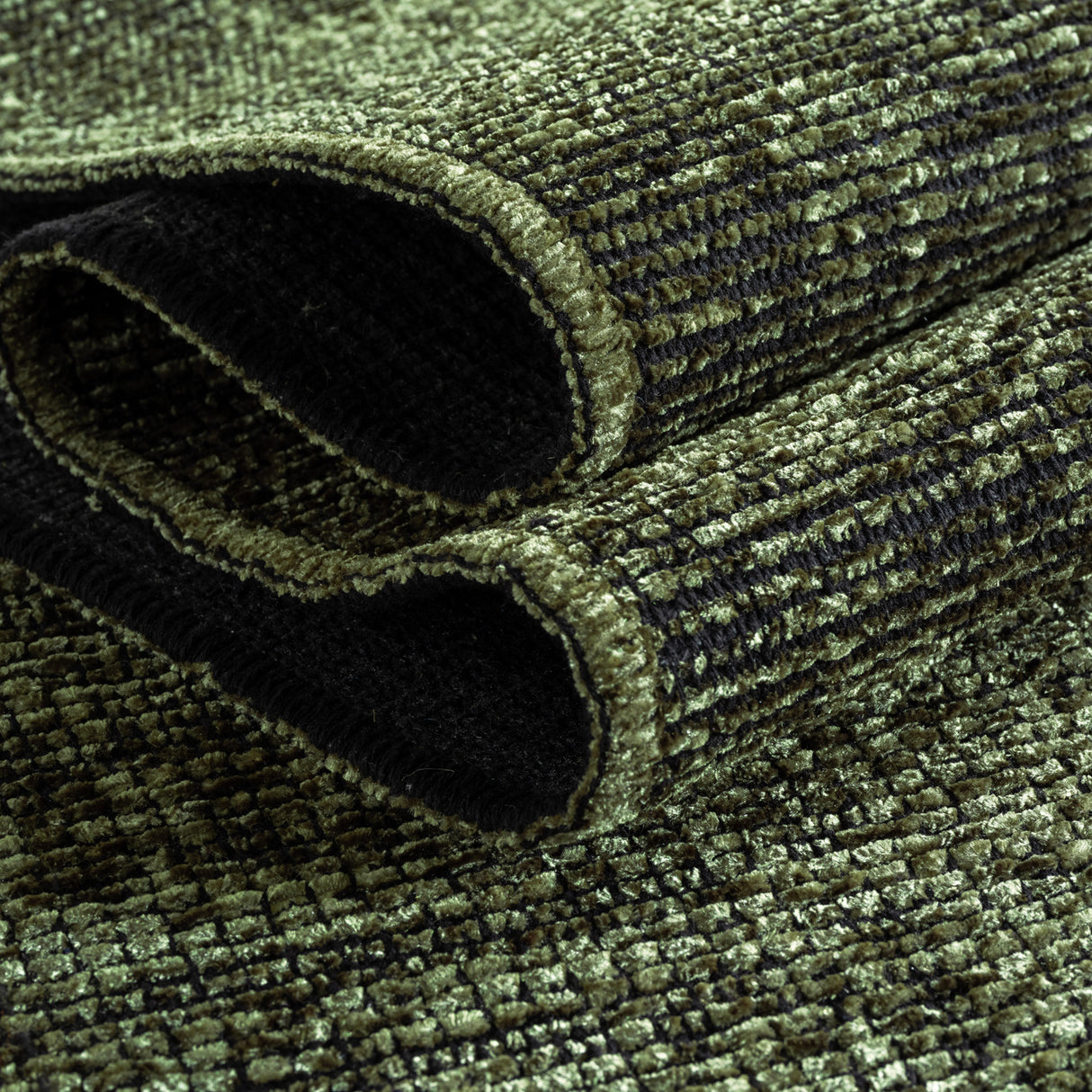 Zeno 1900 Grün – Moderner Uni Teppich mit zeitlosem Design