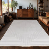 Bellino 1111 Creme – 3D Effekt Teppich mit moderner Struktur