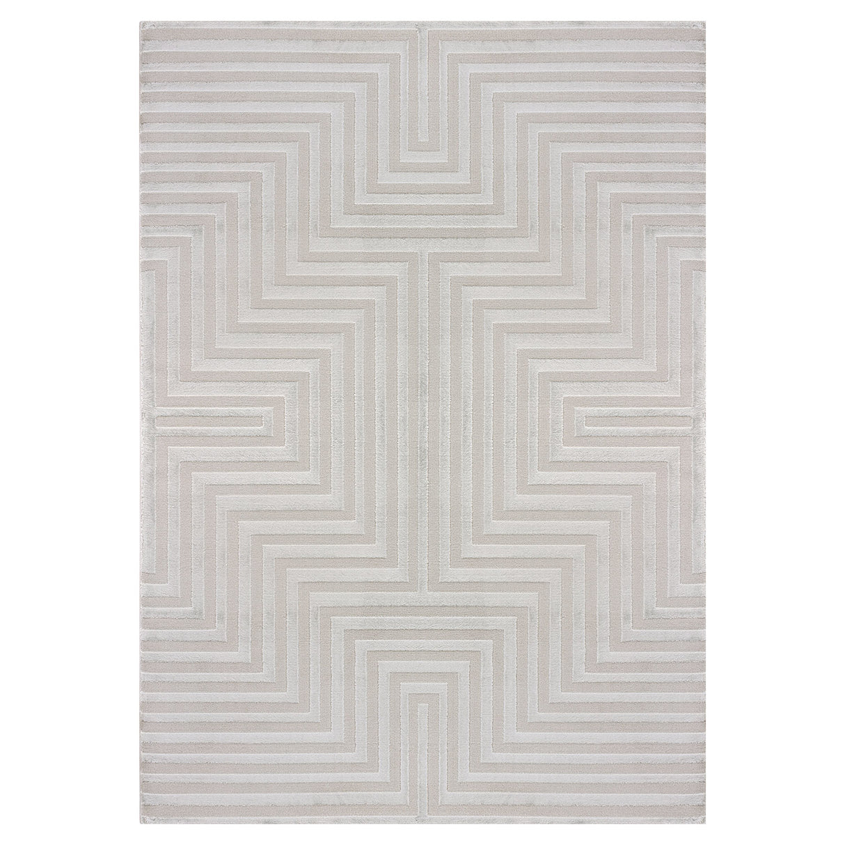 Bellino 1111 Silber – 3D Effekt Teppich mit moderner Struktur