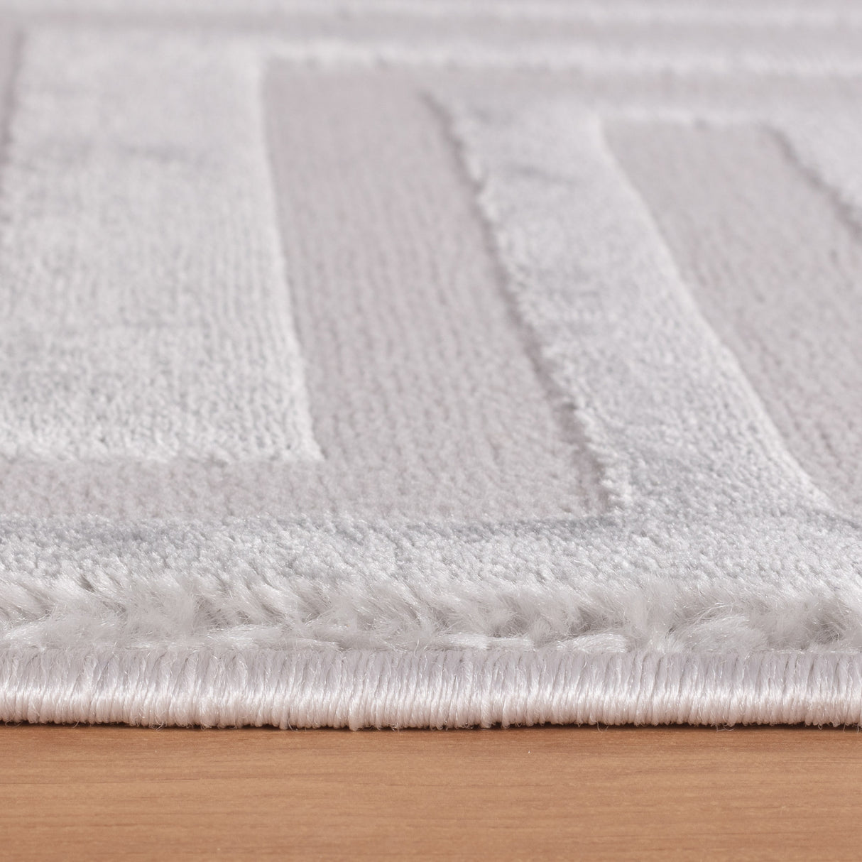 Bellino 1111 Silber – 3D Effekt Teppich mit moderner Struktur