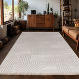 Bellino 1112 Beige – 3D Effekt Teppich mit moderner Struktur