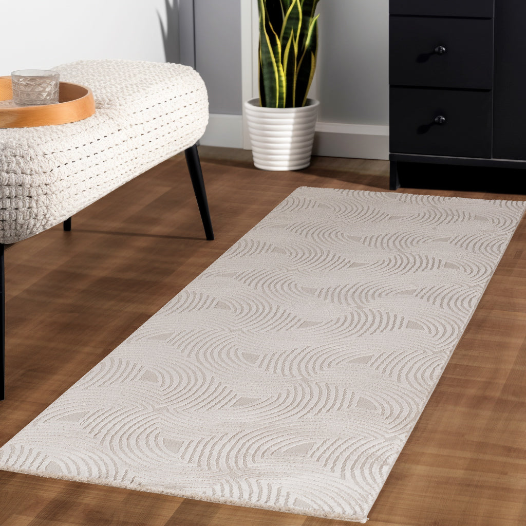 Bellino 1113 Beige – 3D Effekt Teppich mit moderner Struktur