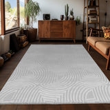Bellino 1113 Silber – 3D Effekt Teppich mit moderner Struktur