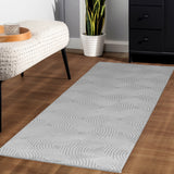 Bellino 1113 Silber – 3D Effekt Teppich mit moderner Struktur