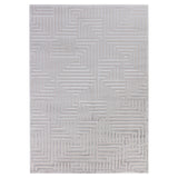 Bellino 1114 Silber – 3D Effekt Teppich mit moderner Struktur