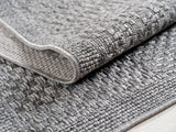 Ritim 1902 Grau – Wetterfester Indoor- & Outdoor-Teppich mit robuster Struktur