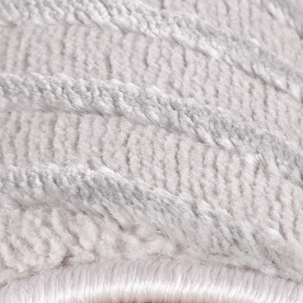 Bellino 1115 Silber – 3D Effekt Teppich mit moderner Struktur