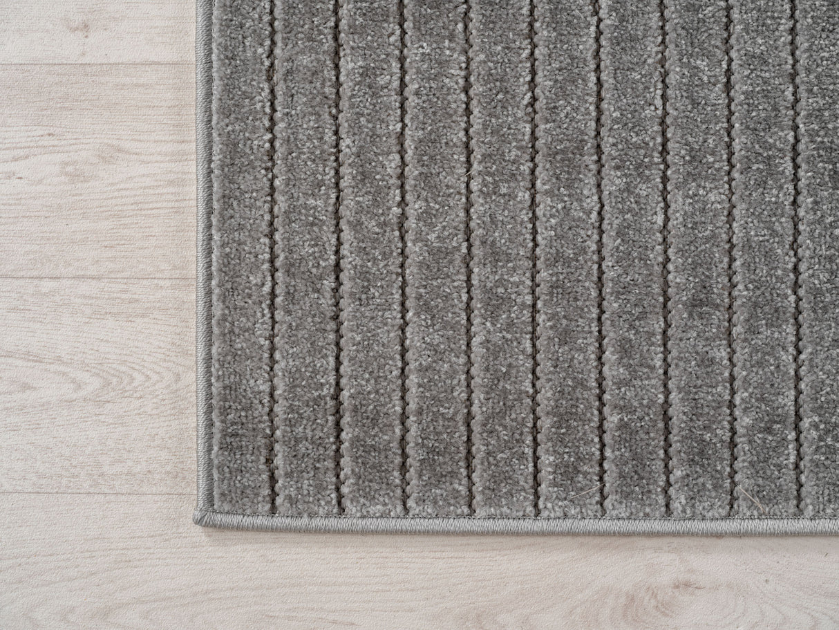 Melodie 1202 Silber – 3D Effekt Teppich mit moderner Struktur