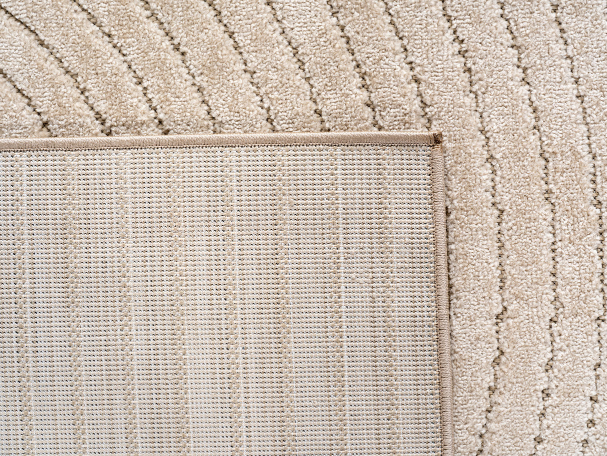 Melodie 1201 Beige – 3D Effekt Teppich mit moderner Struktur