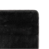 Nora 1400 Schwarz –  Moderner Uni Teppich mit rutschfester Filz-Rückseite