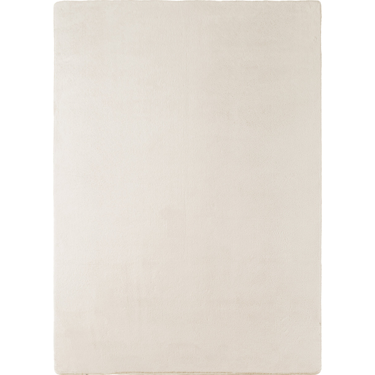 Nora 1400 Creme –  Moderner Uni Teppich mit rutschfester Filz-Rückseite