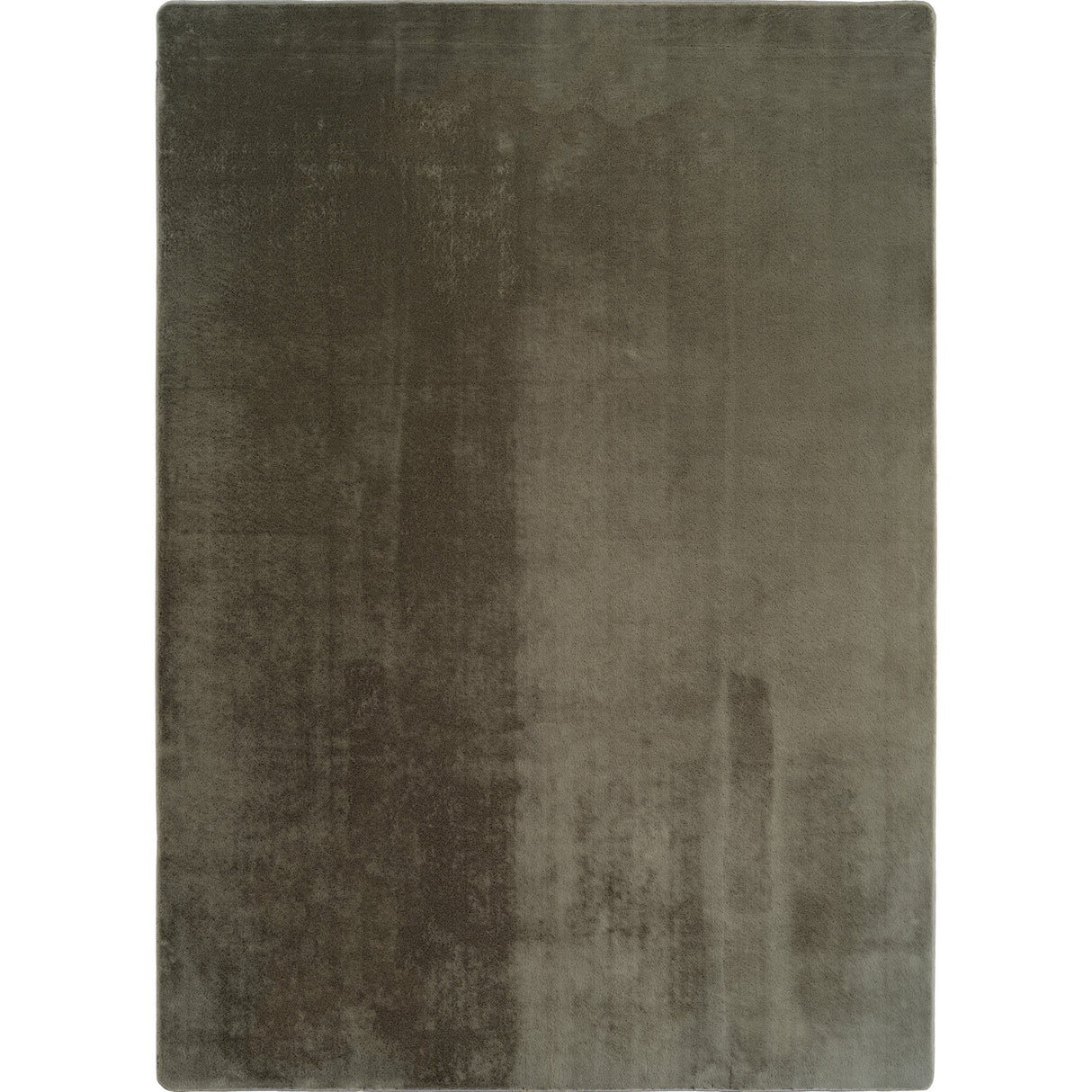 Nora 1400 Grün –  Moderner Uni Teppich mit rutschfester Filz-Rückseite