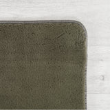 Nora 1400 Grün –  Moderner Uni Teppich mit rutschfester Filz-Rückseite