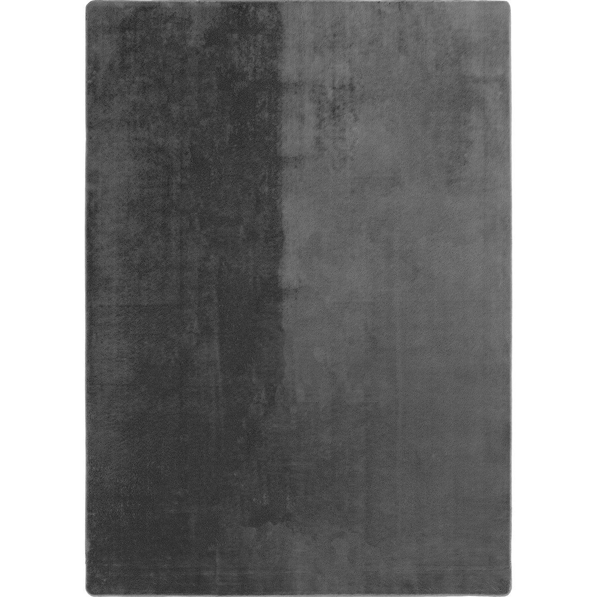 Nora 1400 Grau –  Moderner Uni Teppich mit rutschfester Filz-Rückseite