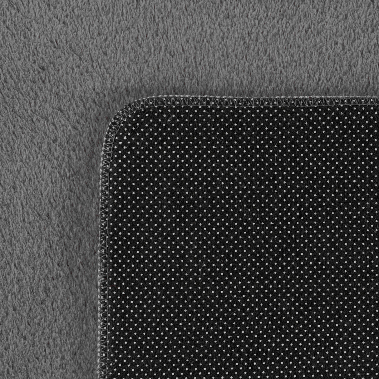 Nora 1400 Grau –  Moderner Uni Teppich mit rutschfester Filz-Rückseite