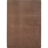 Nora 1400 Mokka –  Moderner Uni Teppich mit rutschfester Filz-Rückseite