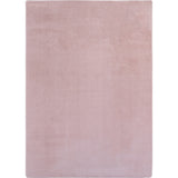 Nora 1400 Rosa –  Moderner Uni Teppich mit rutschfester Filz-Rückseite