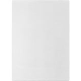 Nora 1400 Weiß –  Moderner Uni Teppich mit rutschfester Filz-Rückseite