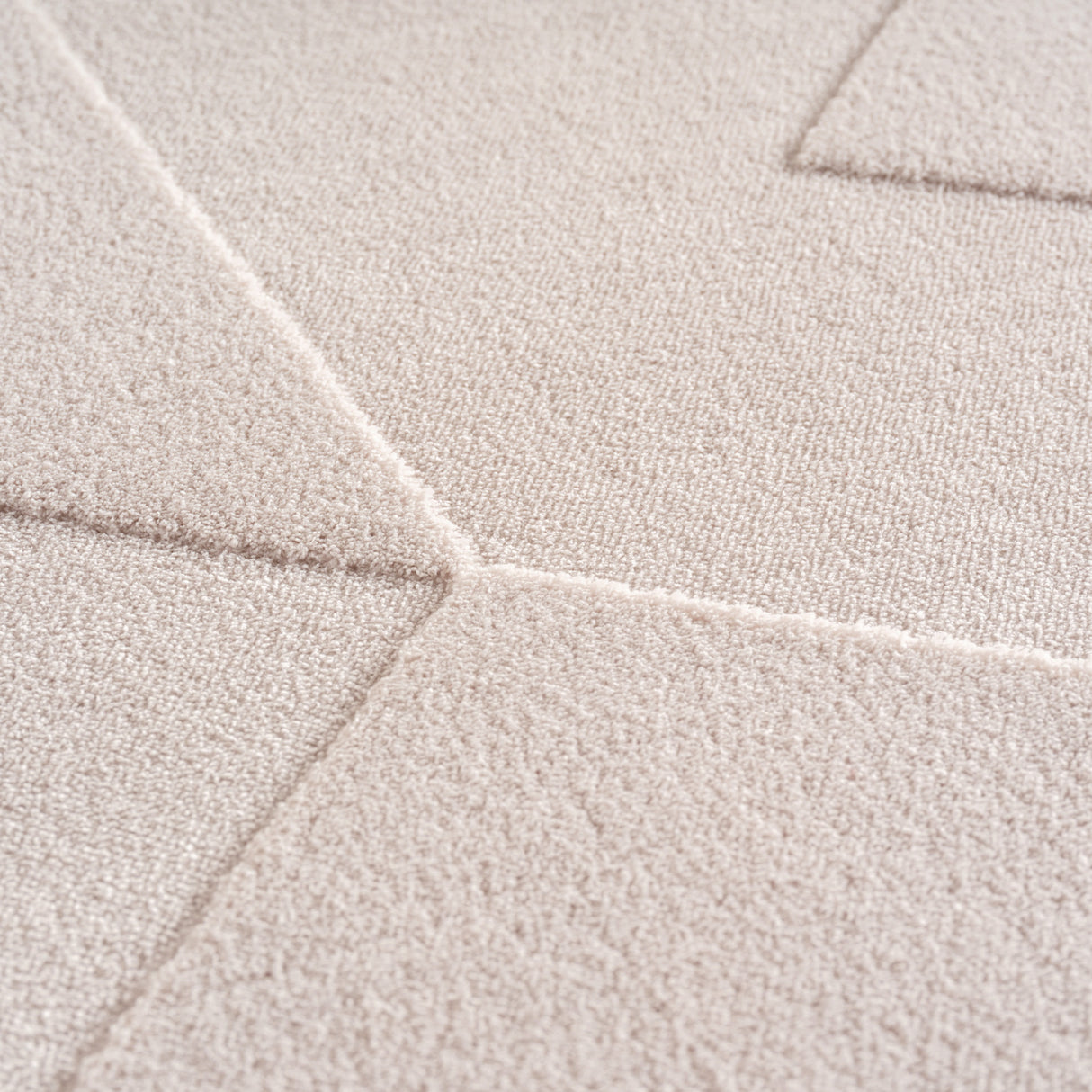 Benzano 1613 Creme – Moderner Uni Teppich mit zeitlosem Design