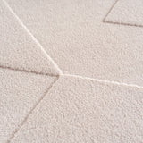 Benzano 1613 Creme – Moderner Uni Teppich mit zeitlosem Design