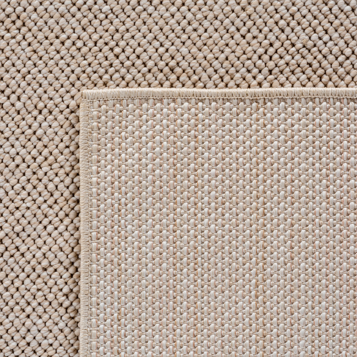 Mimoza 2200 Beige – Moderner Uni Teppich mit zeitlosem Design