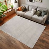 Mimoza 2200 Creme – Moderner Uni Teppich mit zeitlosem Design