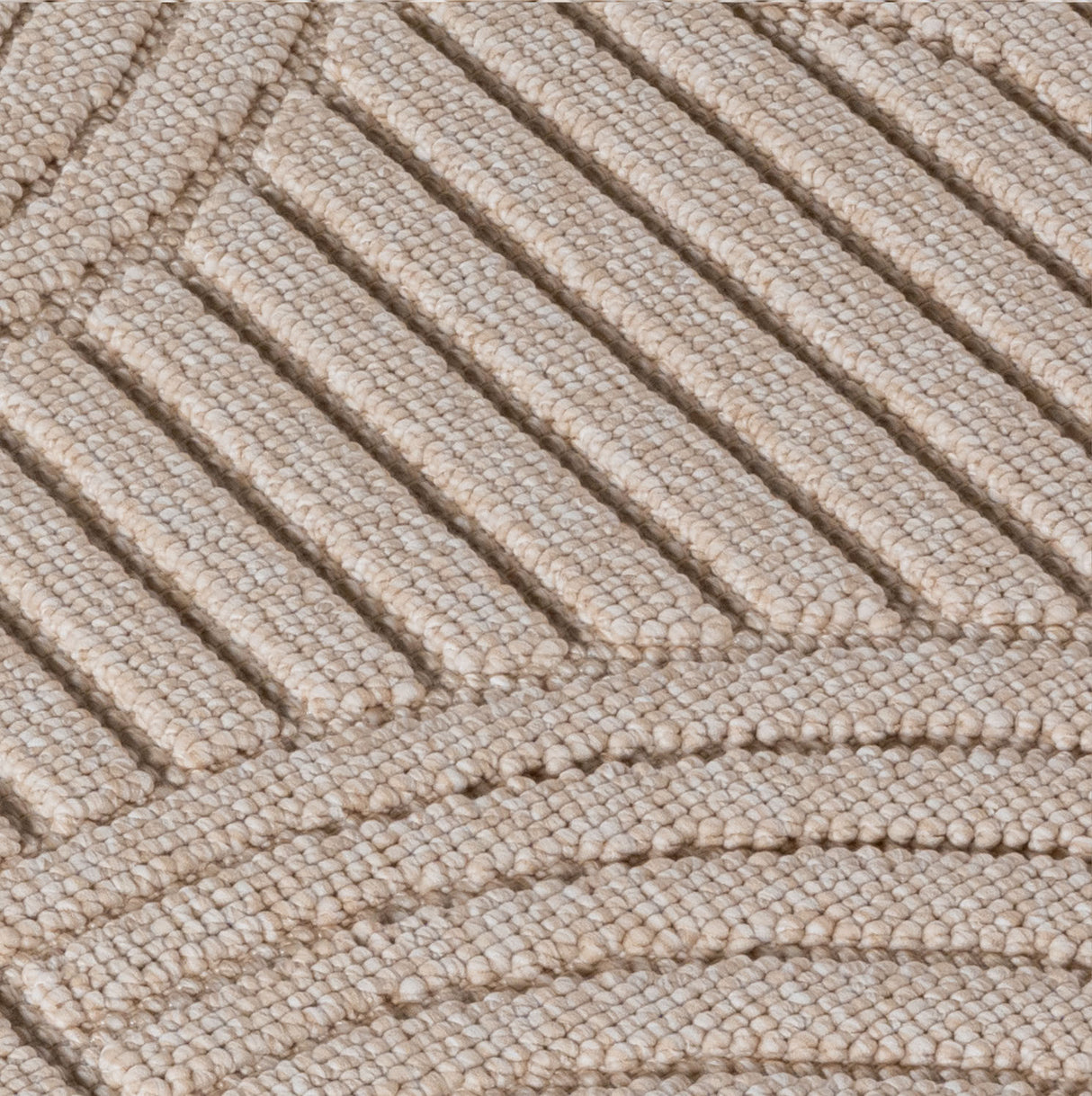 Mimoza 2201 Beige – Moderner Uni Teppich mit zeitlosem Design