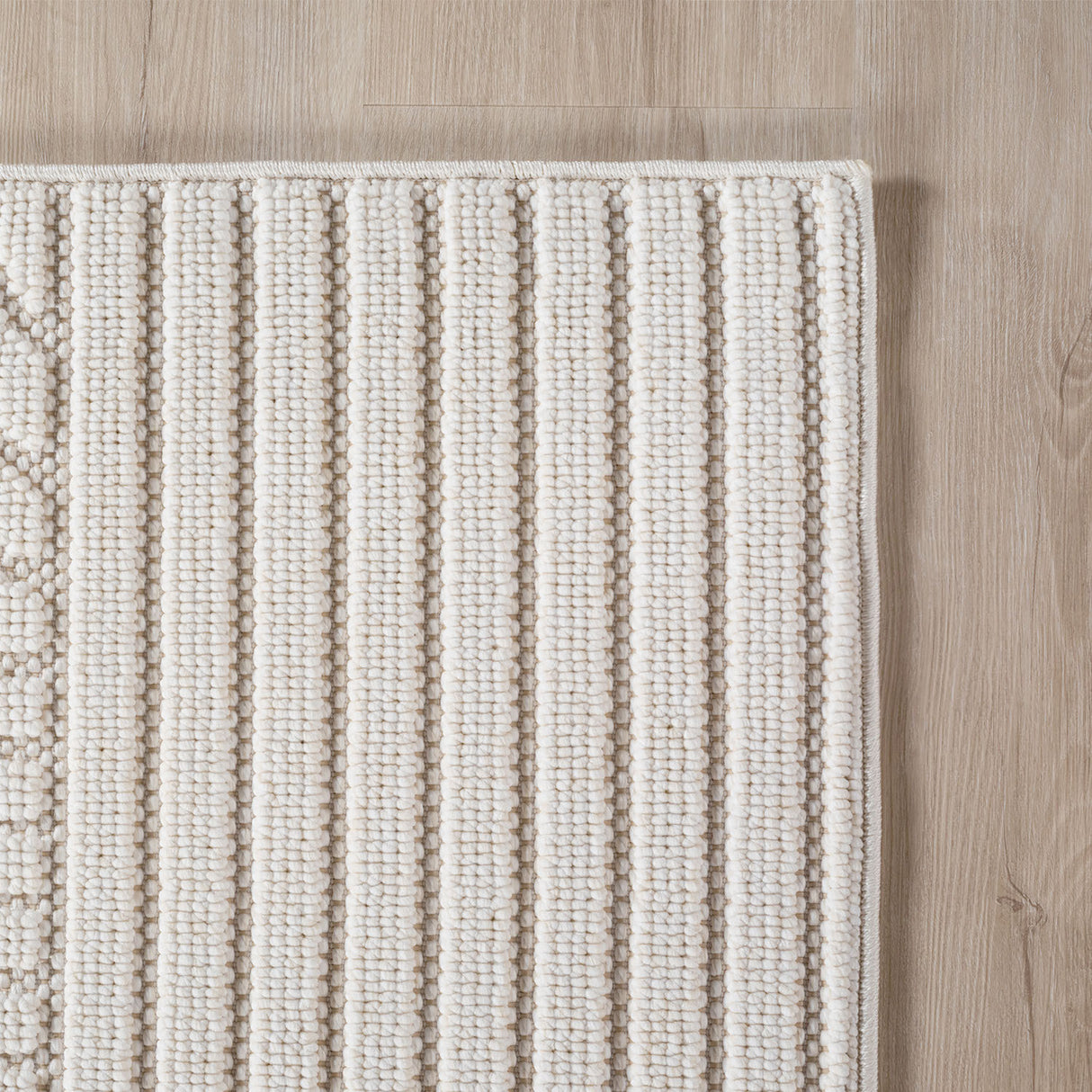 Mimoza 2201 Creme – Moderner Uni Teppich mit zeitlosem Design