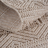 Mimoza 2202 Beige – Moderner Uni Teppich mit zeitlosem Design