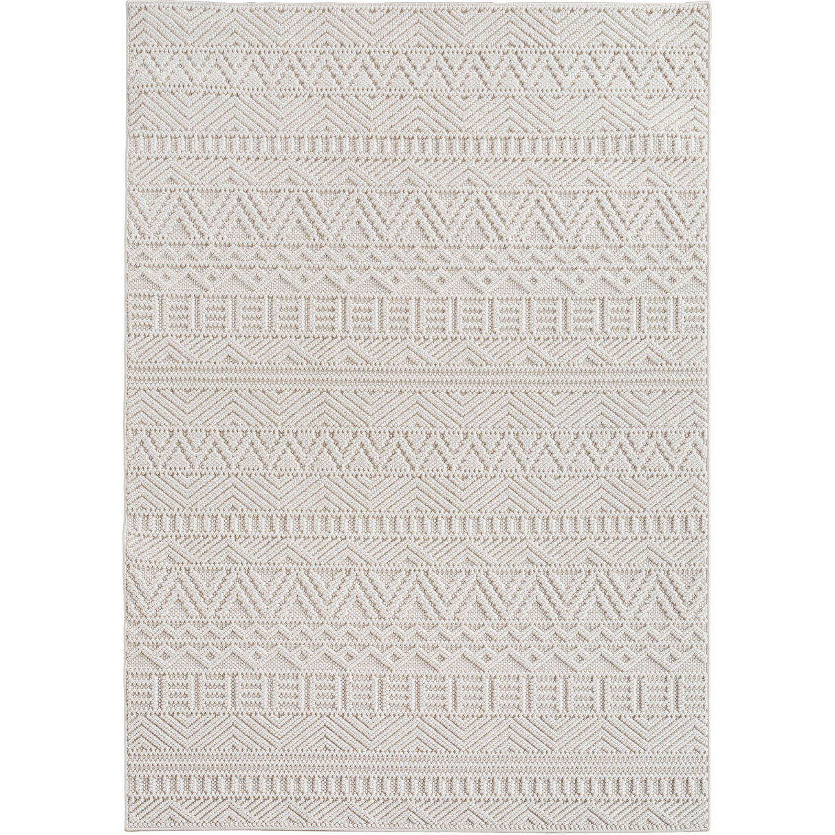 Mimoza 2202 Creme – Moderner Uni Teppich mit zeitlosem Design
