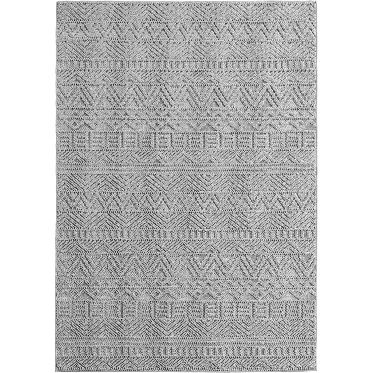 Mimoza 2202 Silber – Moderner Uni Teppich mit zeitlosem Design