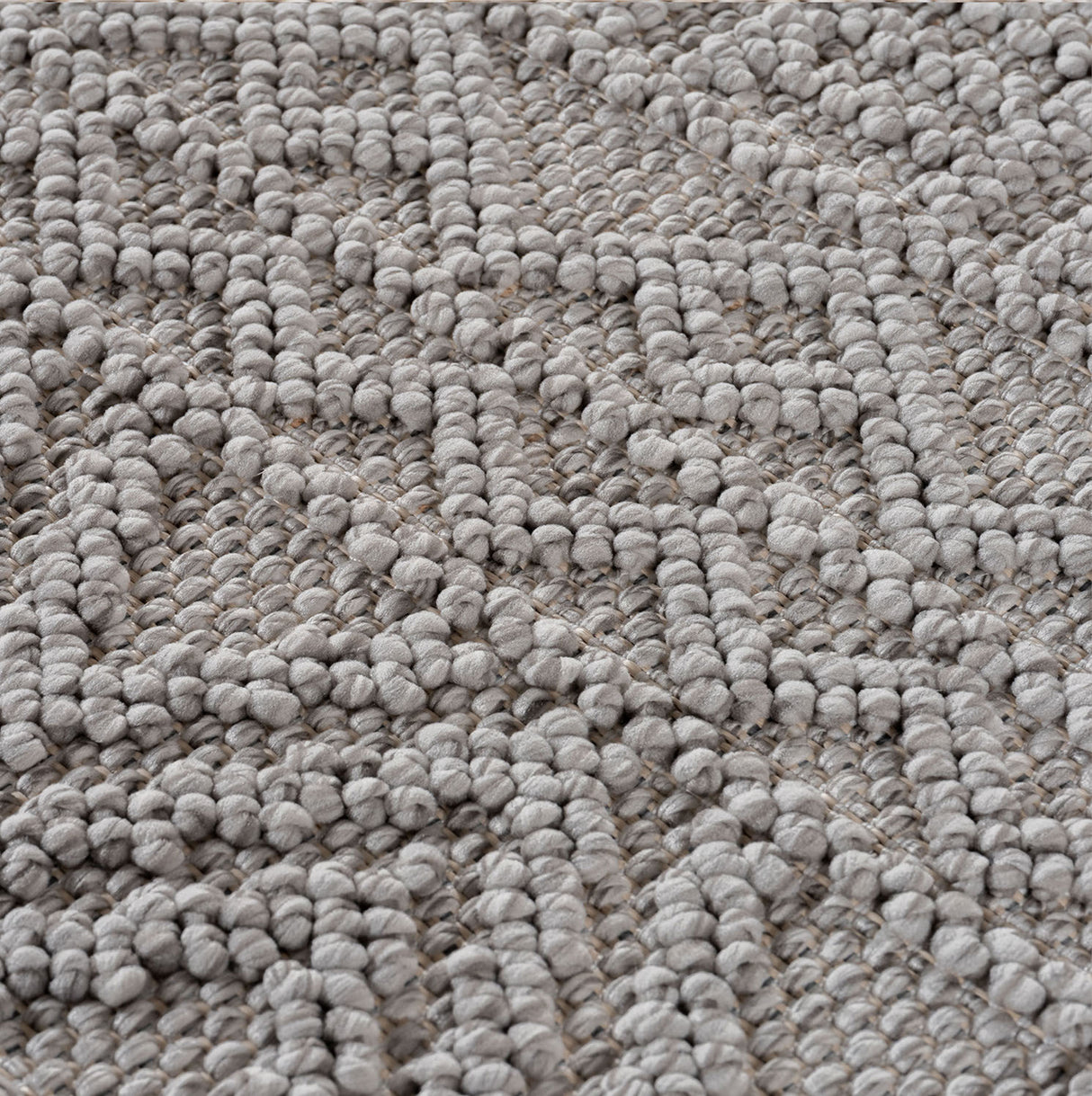 Mimoza 2202 Silber – Moderner Uni Teppich mit zeitlosem Design