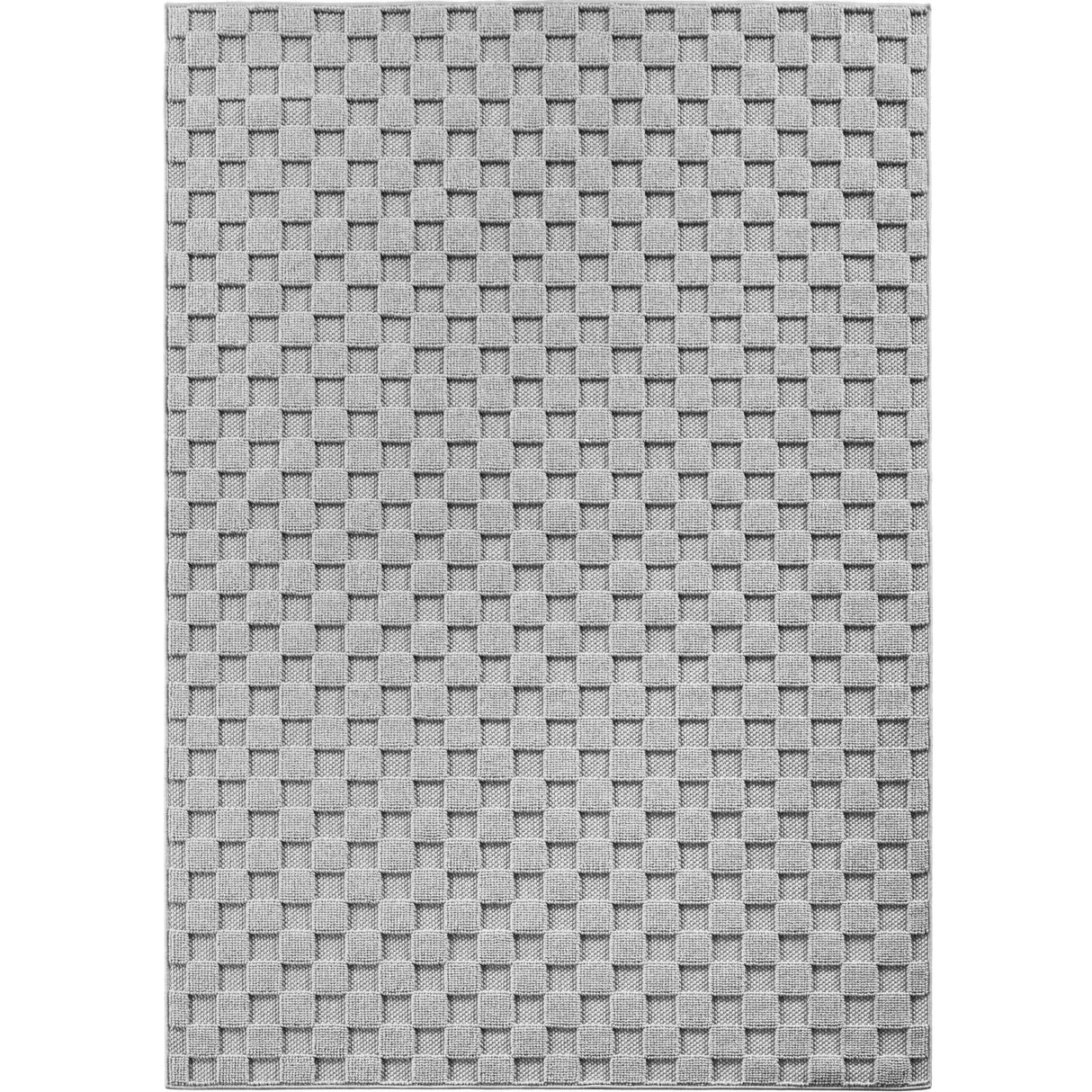 Mimoza 2203 Silber – Moderner Uni Teppich mit zeitlosem Design