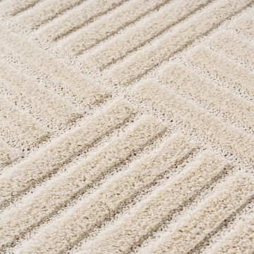 Pera 1123 Creme – Eleganter Uni Teppich mit ruhiger Ausstrahlung