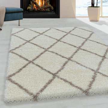 Linia Shaggy 3401 Creme – Hochflor Shaggy Teppich für luxuriösen Wohnkomfort