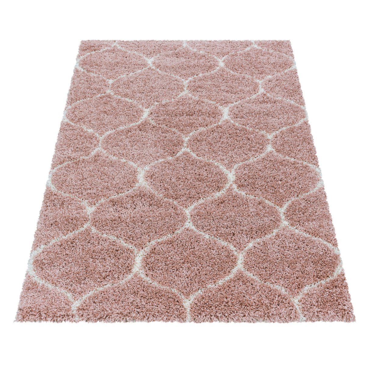 Wellen Shaggy 3201 Rosa – Hochflor Shaggy Teppich für extra Komfort