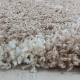 Wellen Shaggy 3201 Beige – Hochflor Shaggy Teppich für extra Komfort