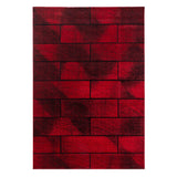 Alfa 1110 Rot – Moderner Uni Teppich mit zeitlosem Design