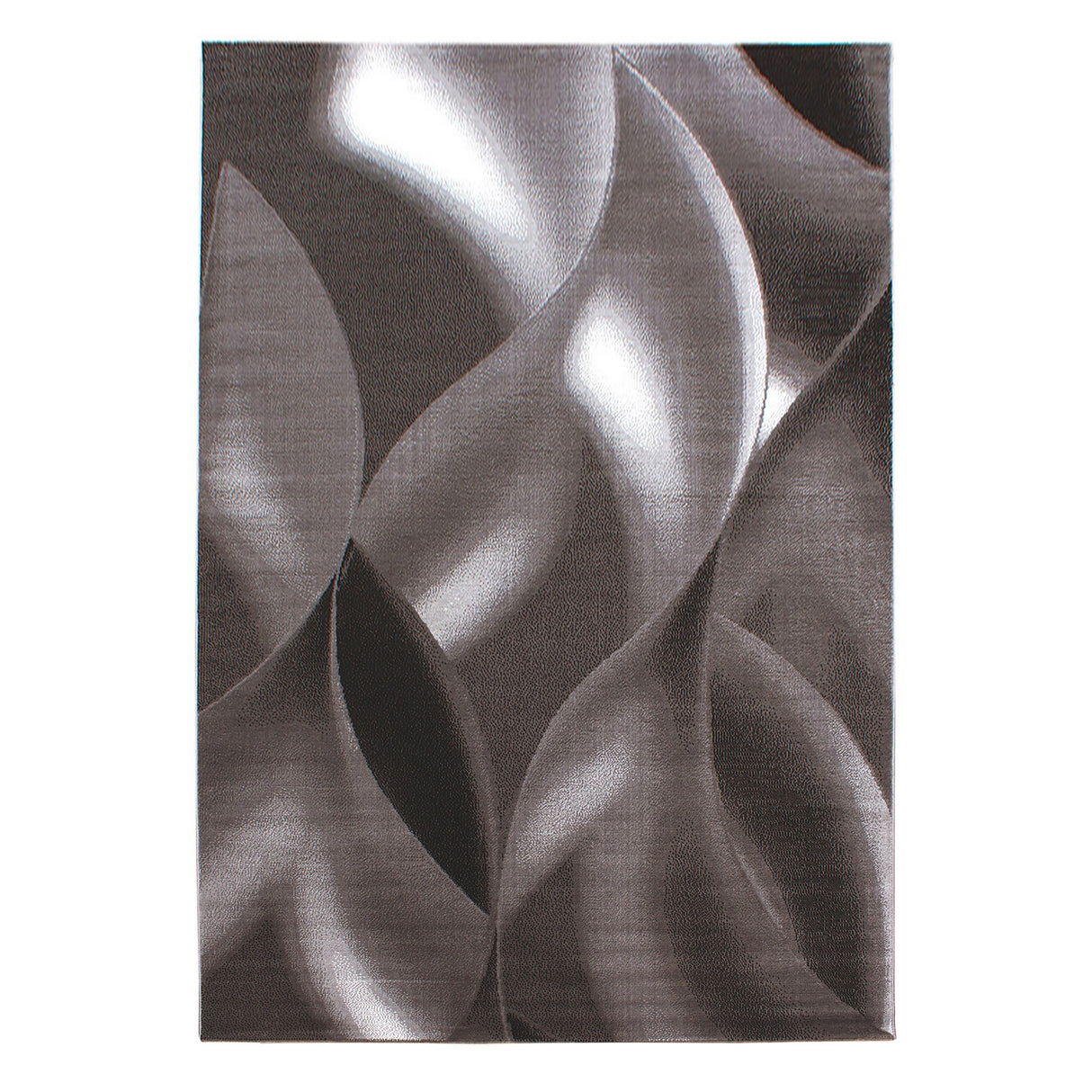 Nour 8008 Braun – Moderner Uni Teppich mit zeitlosem Design