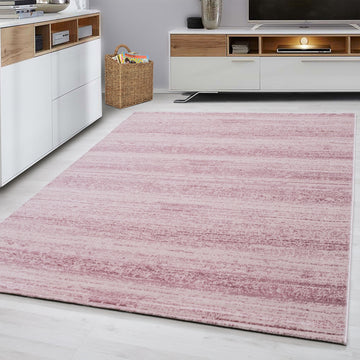 Nour 8000 Pink – Moderner Uni Teppich mit zeitlosem Design