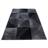 Nour 8003 Schwarz – Moderner Uni Teppich mit zeitlosem Design