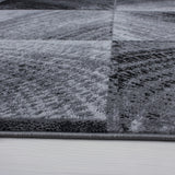 Nour 8003 Schwarz – Moderner Uni Teppich mit zeitlosem Design