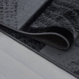 Nour 8003 Schwarz – Moderner Uni Teppich mit zeitlosem Design
