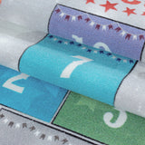 Diva 2909 Grau – Kinder Teppich – Rutschfester Kinderteppich mit weicher Oberfläche