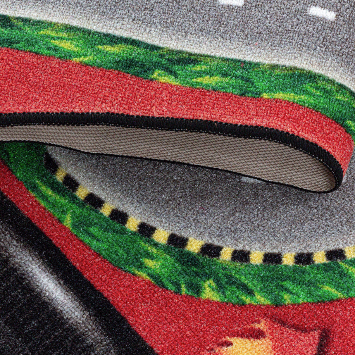 Diva 2907 Rot – Kinder Teppich – Rutschfester Kinderteppich mit weicher Oberfläche