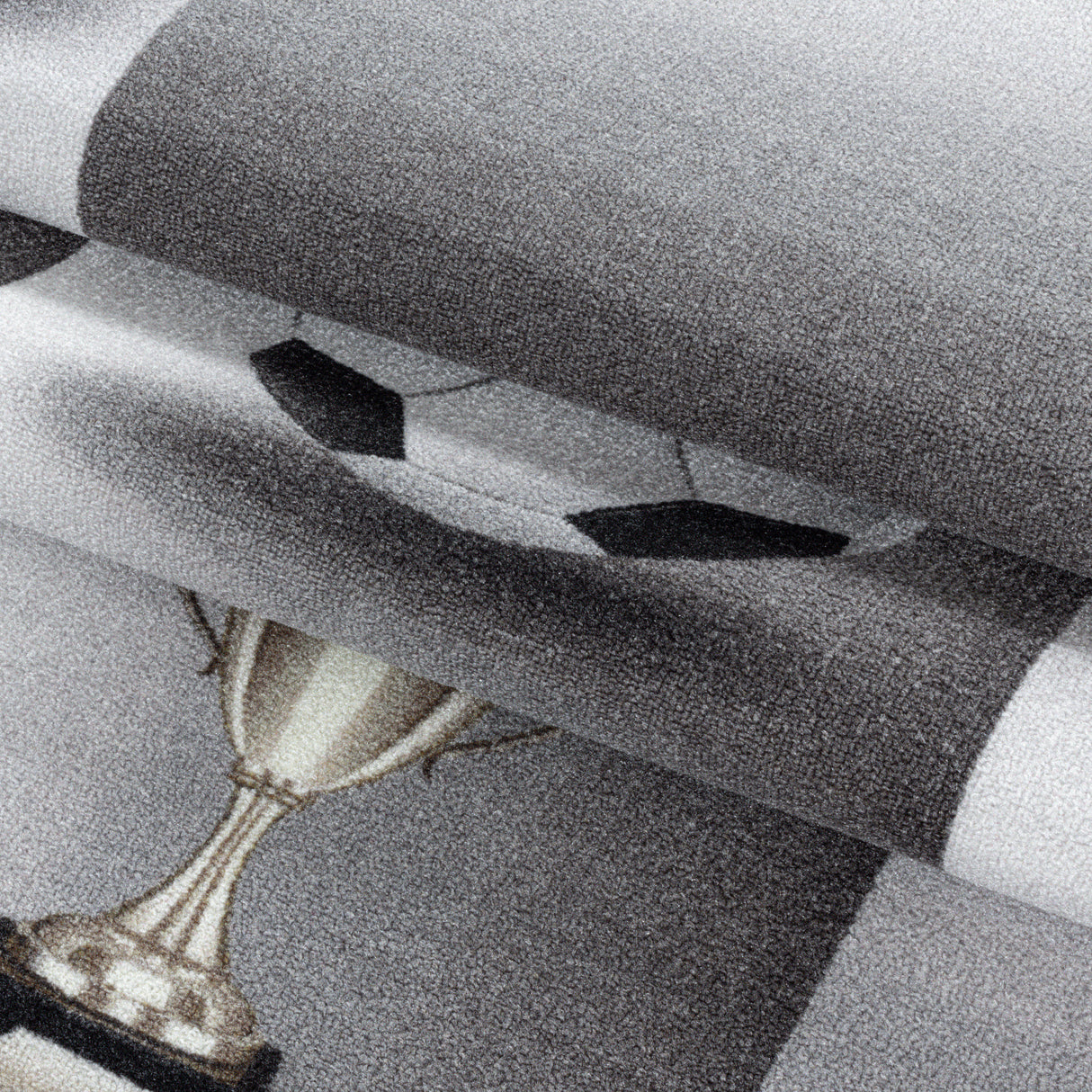 Diva 2906 Grau – Kinder Teppich – Rutschfester Kinderteppich mit weicher Oberfläche